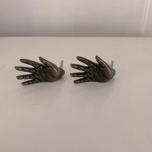 Weathered rustic look door knobs